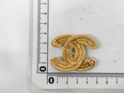 CHANEL Coco Mark Brooch Metal Gold Brooch