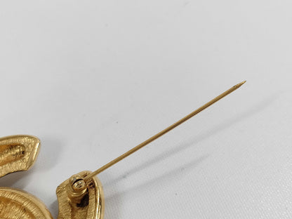 CHANEL Coco Mark Brooch Metal Gold Brooch