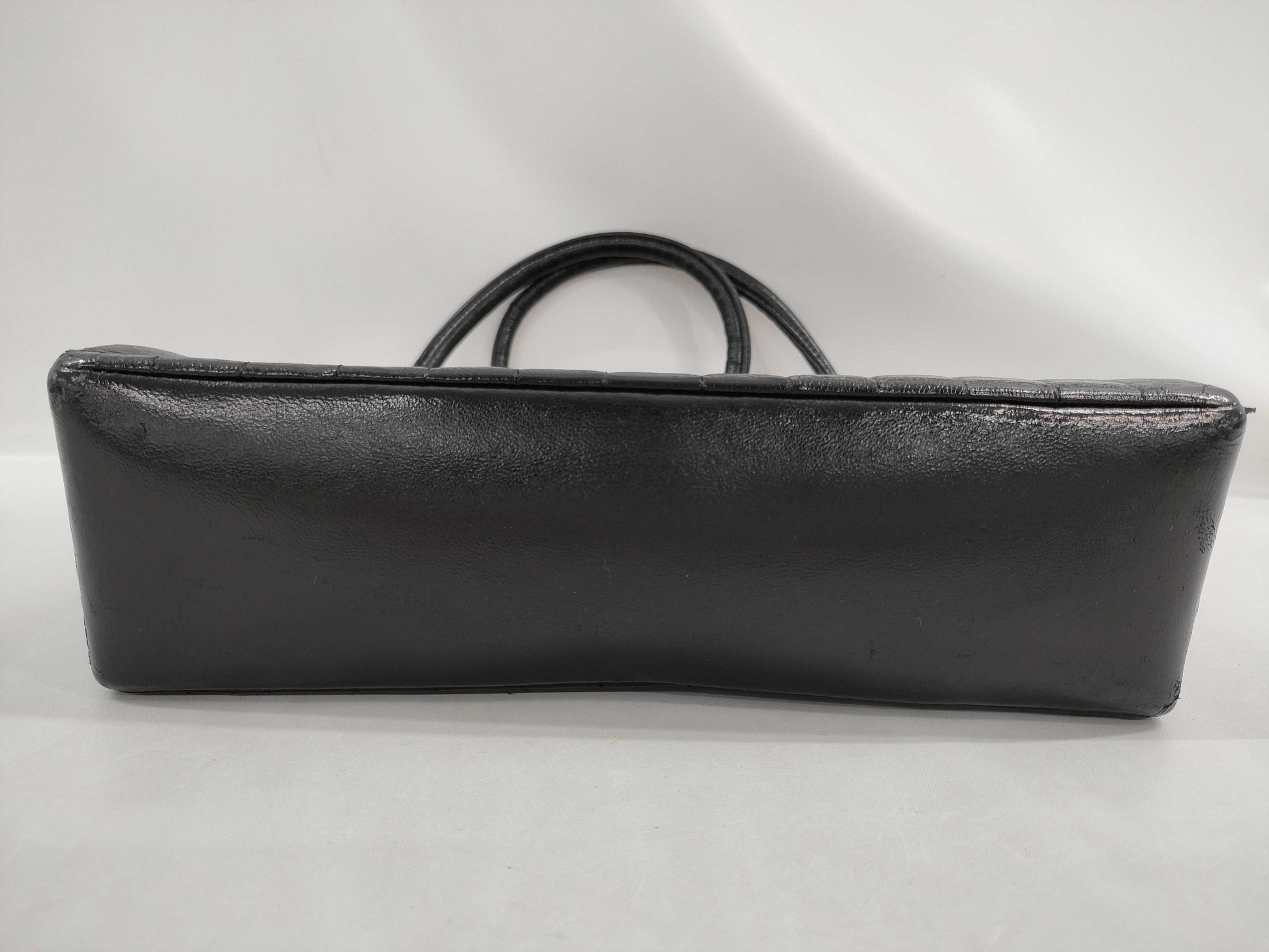 CHANEL New Mademoiselle Black Lambskin Shoulder Bag with Gold Hardware