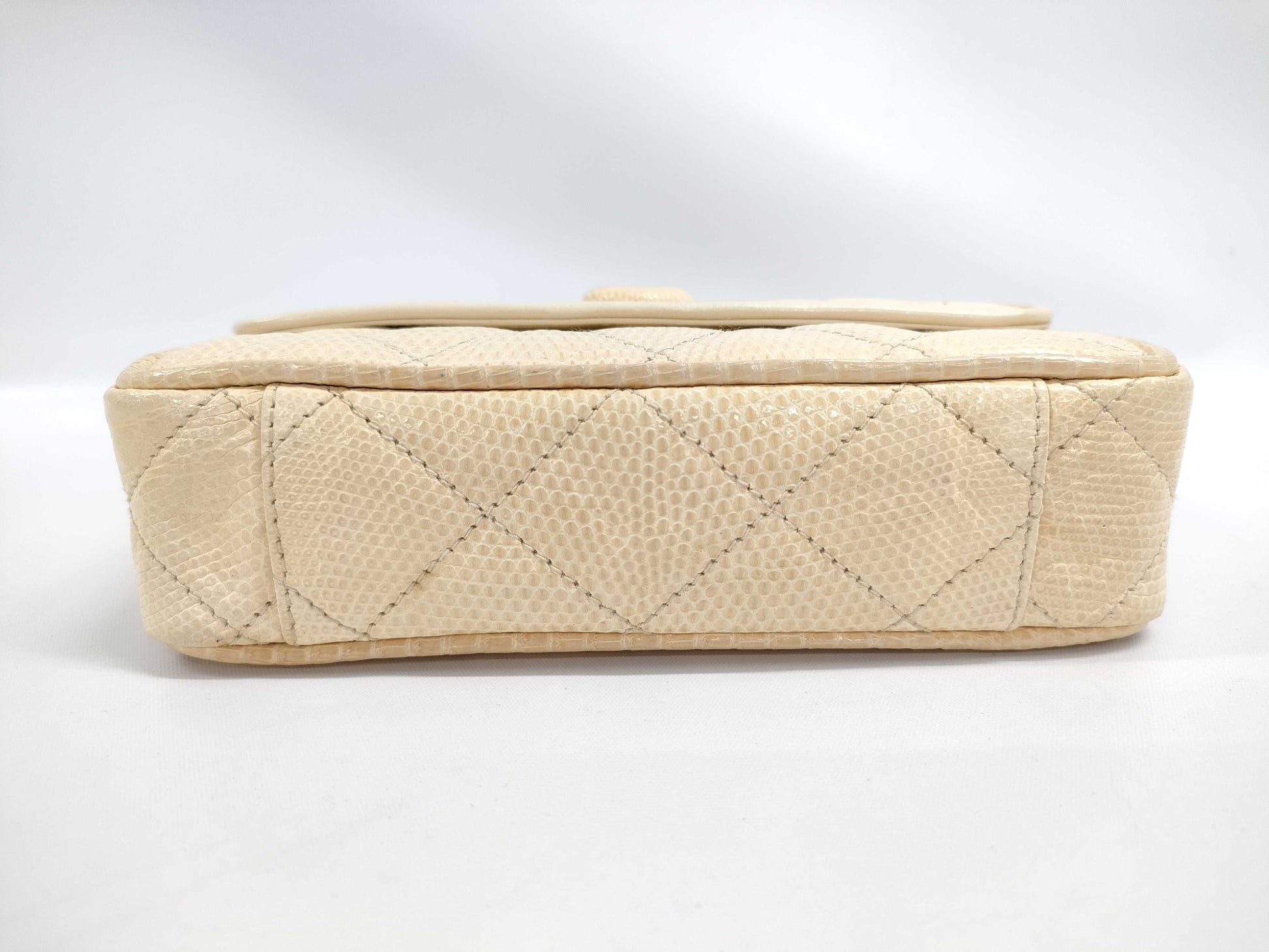 CHANEL Chain Shoulder Mini Lizard Shoulder Bag
