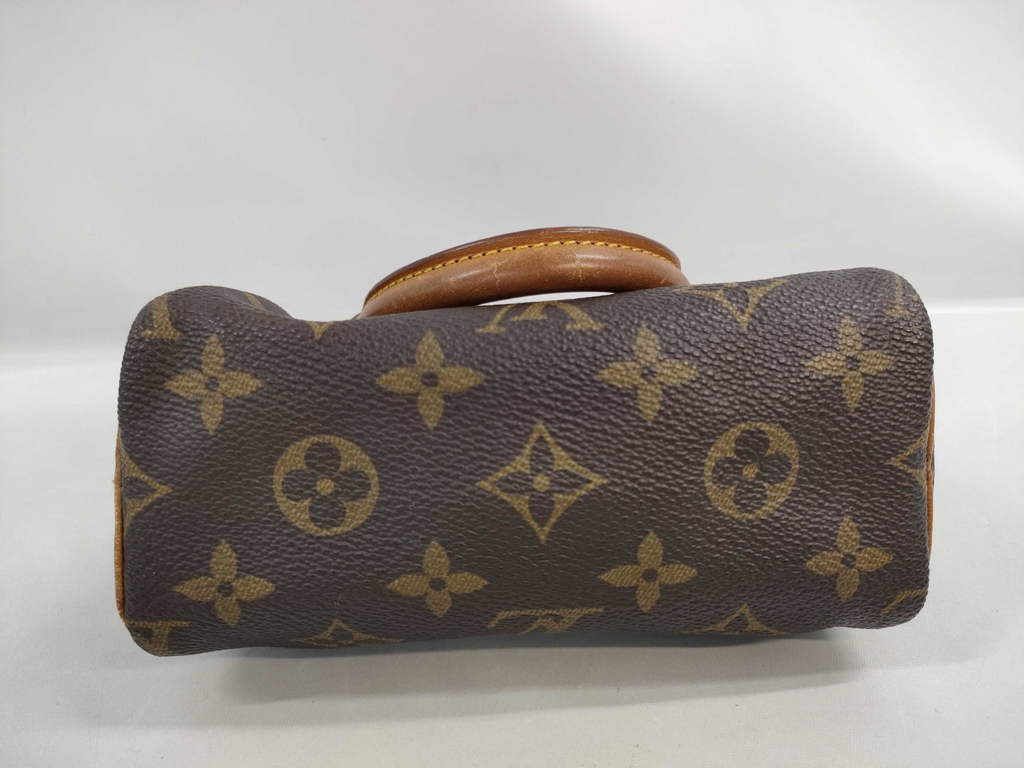 LOUIS VUITTON Monogram Mini Speedy Handbag with Strap