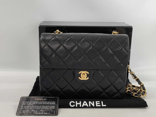 CHANEL Matelasse Chain Shoulder Bag, Black, with Pouch, #1 Shoulder Bag