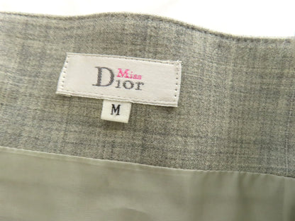Dior Dior Set-up Suit with Collarless Jacket, Women's, Size M, Striped, Other Apparel
