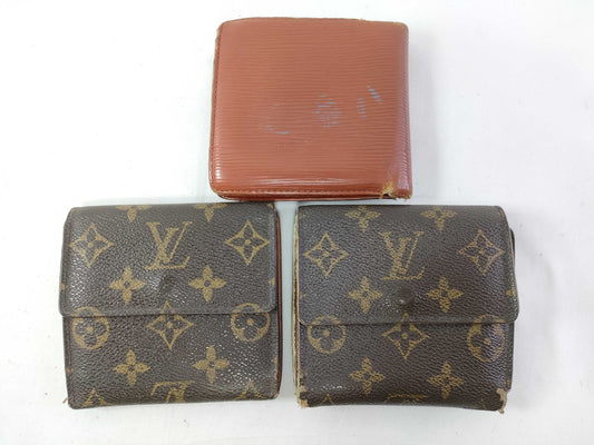 LOUIS VUITTON Monogram Louis Vuitton Serial Numbered 3-Piece Wallet Set
