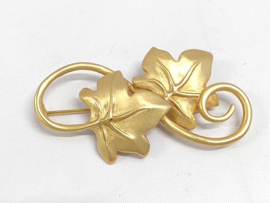 GIVENCHY Givenchy Gold Leaf Brooch Accessory Brooch