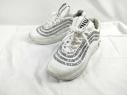 Miu Miu Miu glitter beaded stud platform sneakers MIU MIU sneakers