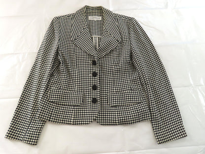 Yves Saint Laurent Houndstooth Tailored Jacket, Size 38 M, Yves Saint Laurent Jacket