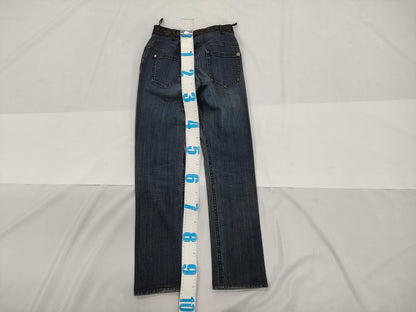 CHANEL Matelasse Leather Denim Pants, Size 38, Medium, Cotton, CHANEL Pants