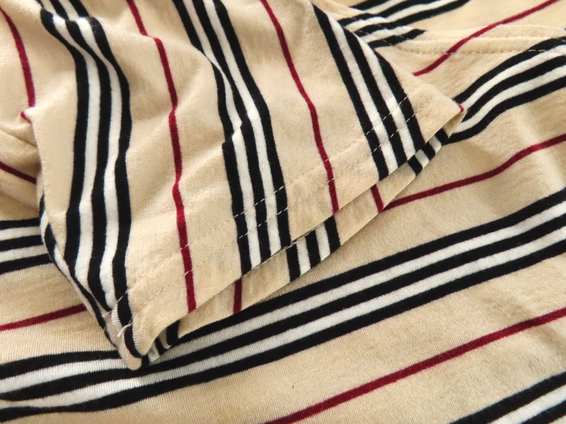 BURBERRY Check Sanyo Shokai Tag Cut and Sew Tops Set of 2