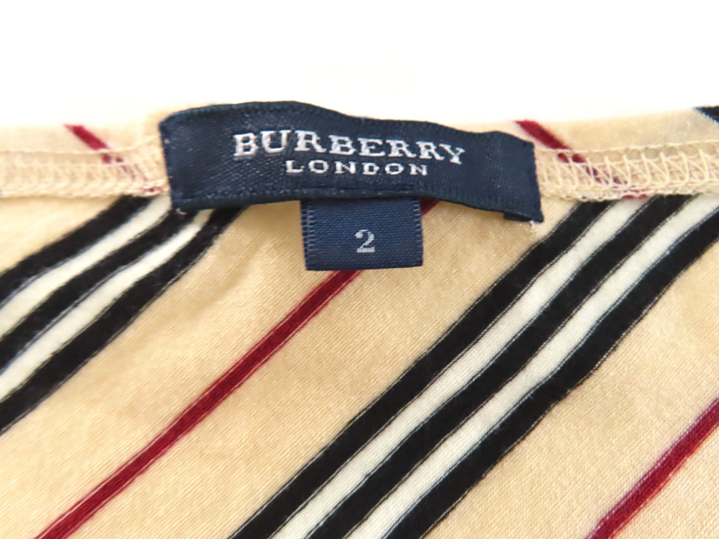 BURBERRY Check Sanyo Shokai Tag Cut and Sew Tops Set of 2