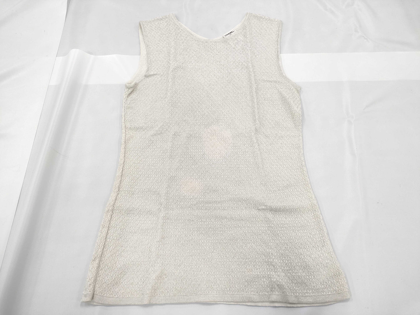CHANEL Tank Top Gray 09P #38 Tops