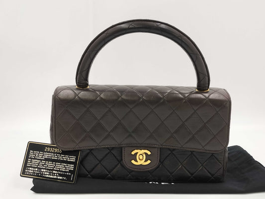 CHANEL Matelasse Lambskin Parent-Child Bag with Gold Hardware