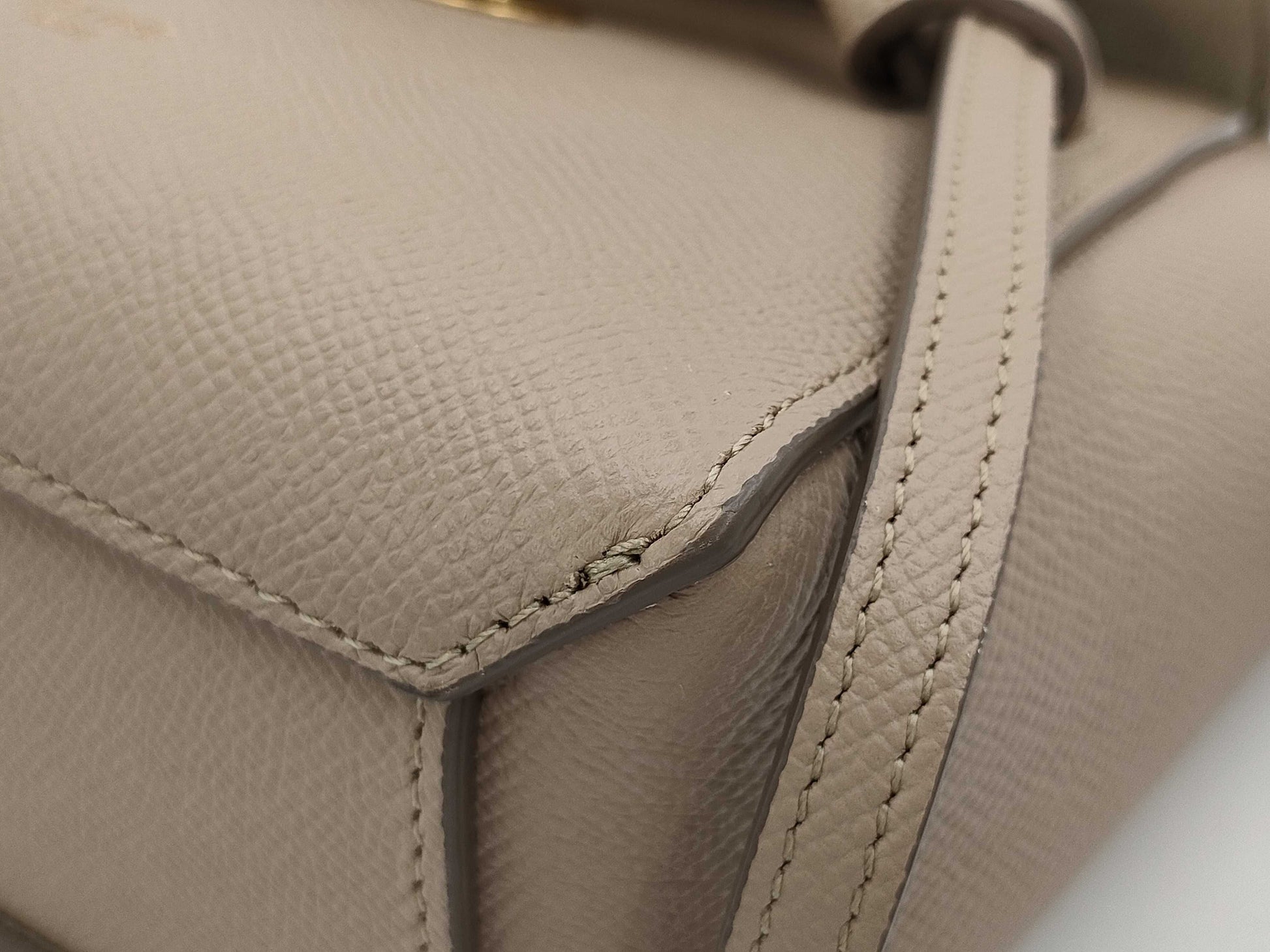 CELINE Pico Mini 2-Way Handbag/Shoulder Bag with Gold Hardware