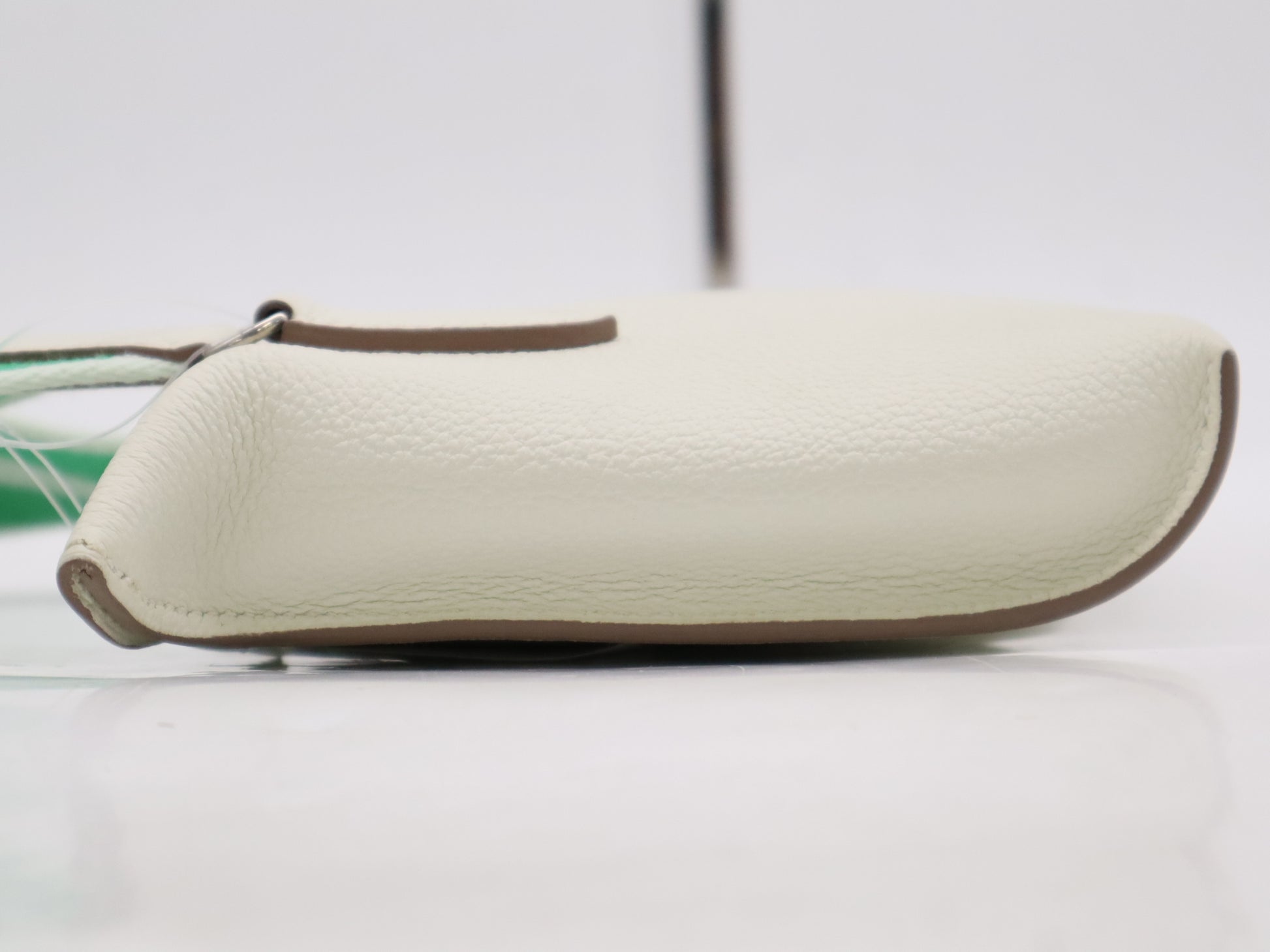 HERMES Leather Vide Poche Gris Pale B Stamp 2023 Shoulder Bag