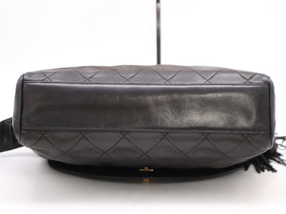 CHANEL Lambskin Matelasse 30 Shoulder Bag Black Card 3166649 Shoulder Bag