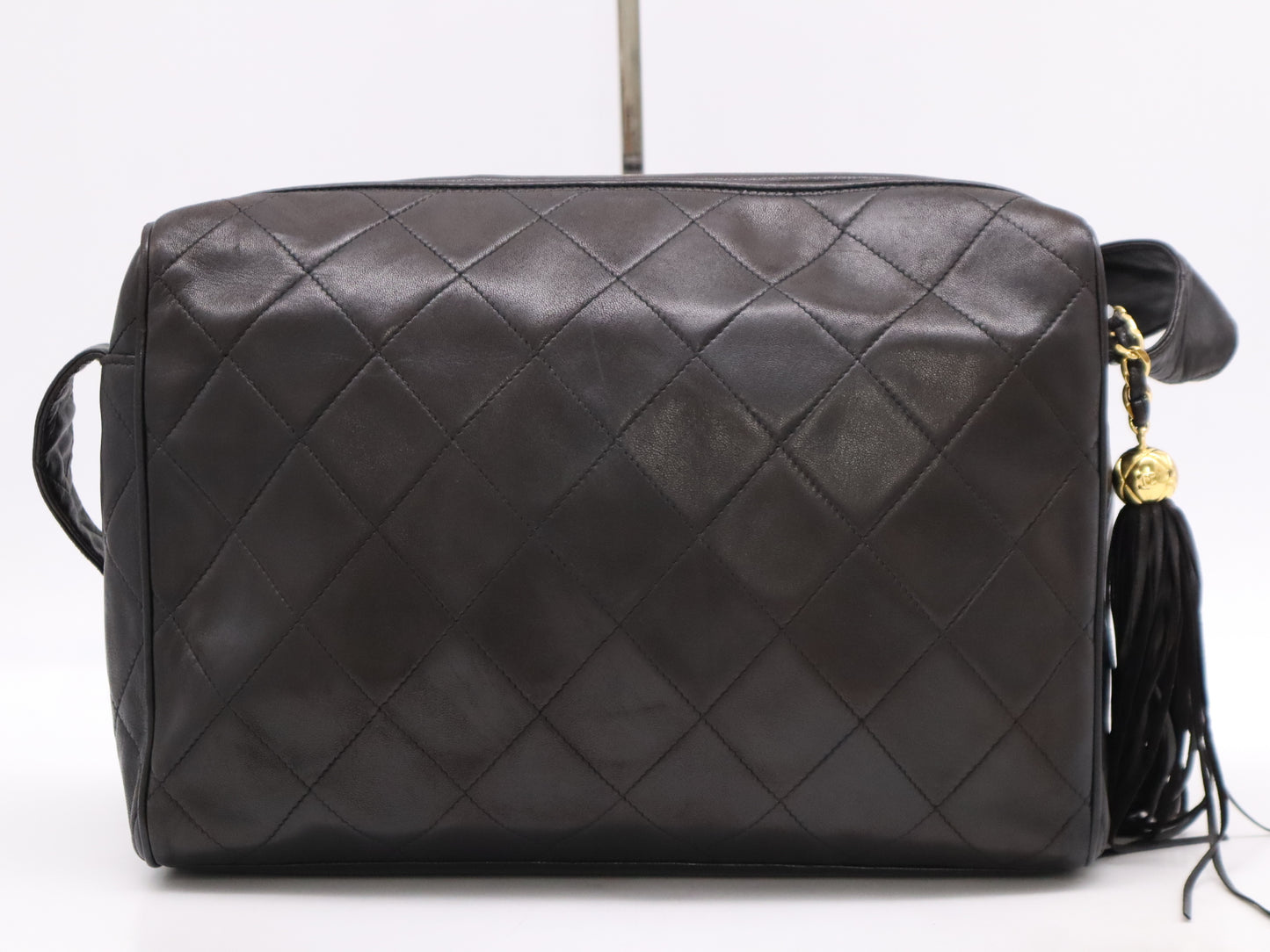 CHANEL Lambskin Matelasse 30 Shoulder Bag Black Card 3166649 Shoulder Bag