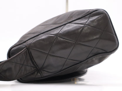 CHANEL Lambskin Matelasse 30 Shoulder Bag Black Card 3166649 Shoulder Bag