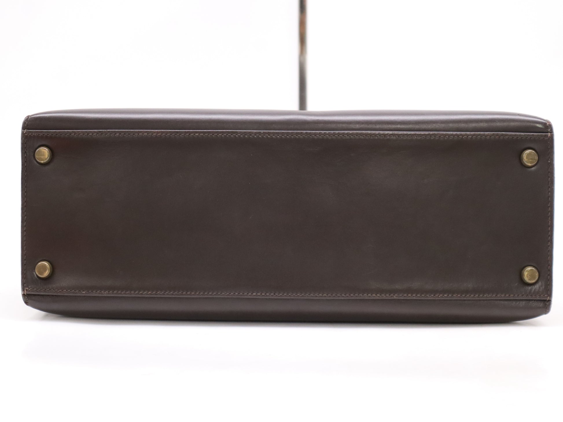 HERMES Kelly 32 Handbag, 1986, with P Stamp, GD Hardware, Dust Bag and Cloche.