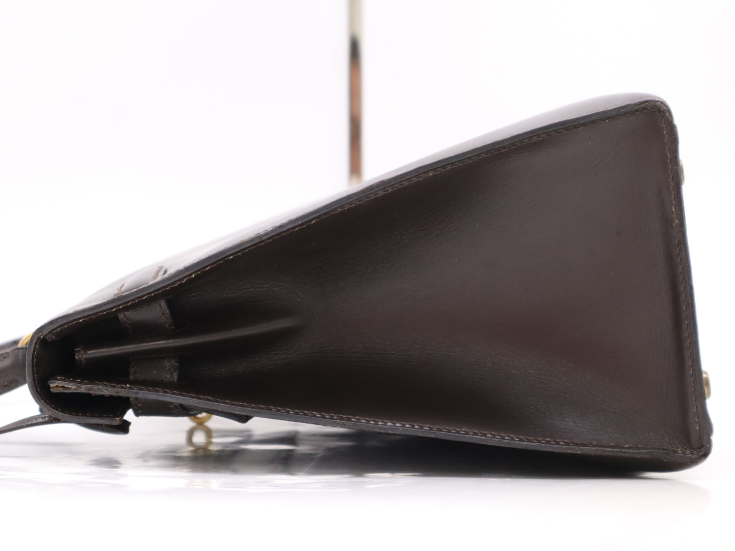 HERMES Kelly 32 Handbag, 1986, with P Stamp, GD Hardware, Dust Bag and Cloche.