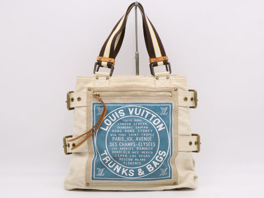 LOUIS VUITTON M95114 Cruise Globe Shopper MM Tote Bag