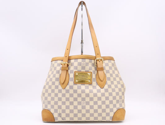 LOUIS VUITTON N51206 Azure Hampstead MM Tote Bag