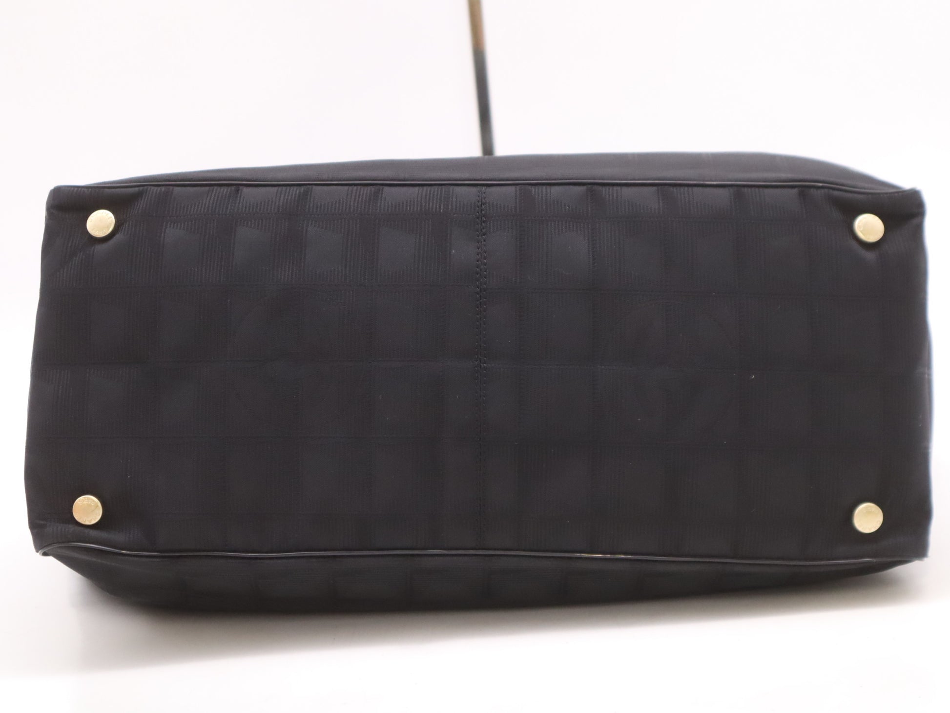 CHANEL A15991 Nylon x Leather New Travel Line Black Tote Bag