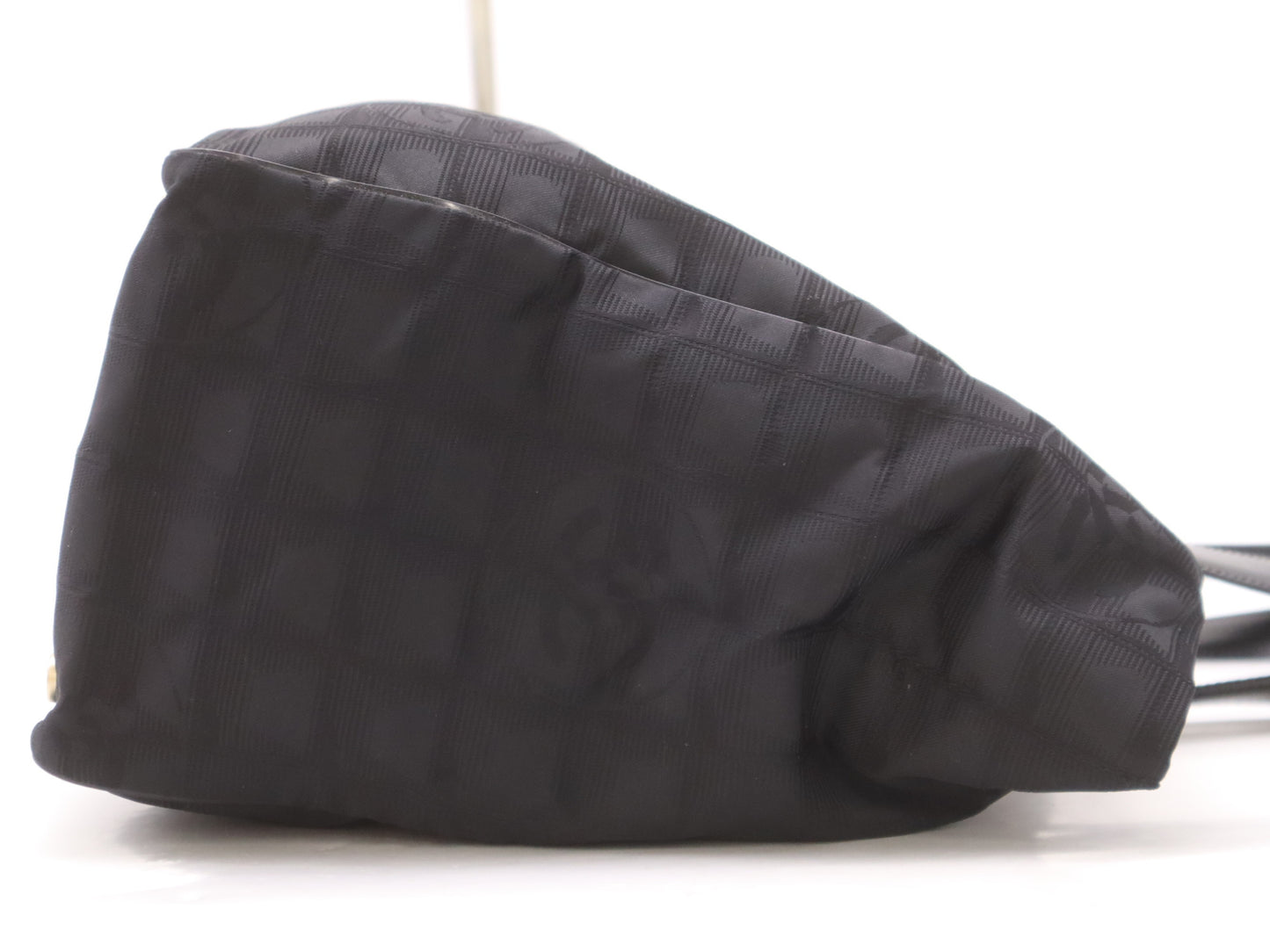 CHANEL A15991 Nylon x Leather New Travel Line Black Tote Bag