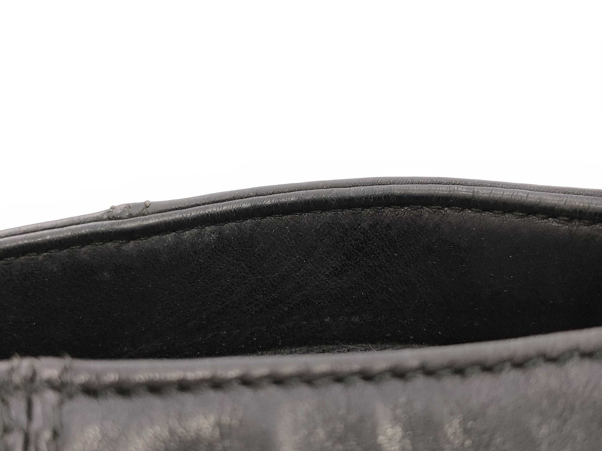 CHANEL Coco Mark Stitch Tote Bag, Silver Hardware, Black, Sticker, Card, 5522234 Tote Bag