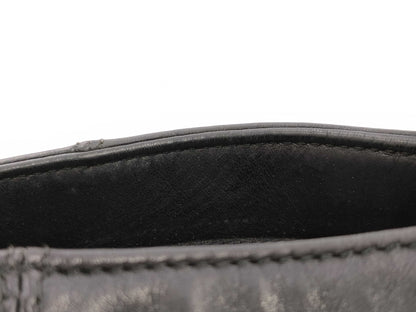 CHANEL Coco Mark Stitch Tote Bag, Silver Hardware, Black, Sticker, Card, 5522234 Tote Bag