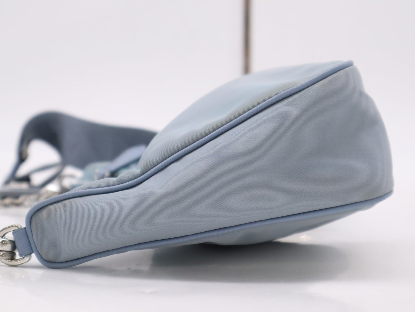 PRADA Nylon Shoulder Bag Blue Shoulder Bag