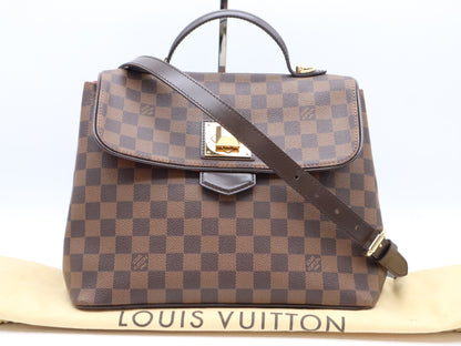 LOUIS VUITTON N41167 Bergamo PM Handbag with Shoulder Strap and Dust Bag