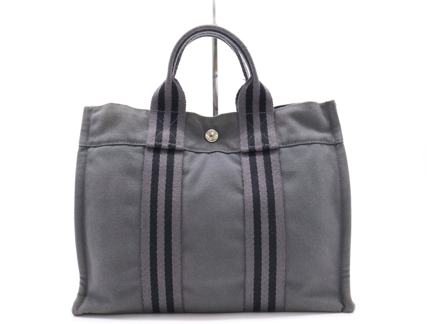 HERMES Canvas Four Toe PM Handbag