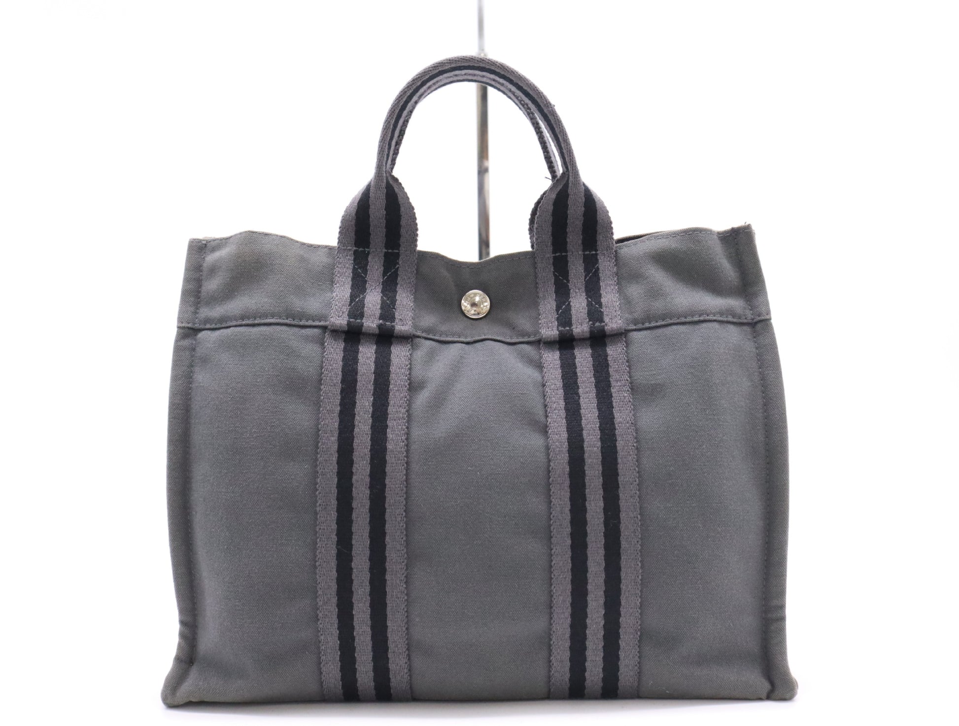HERMES Canvas Four Toe PM Handbag