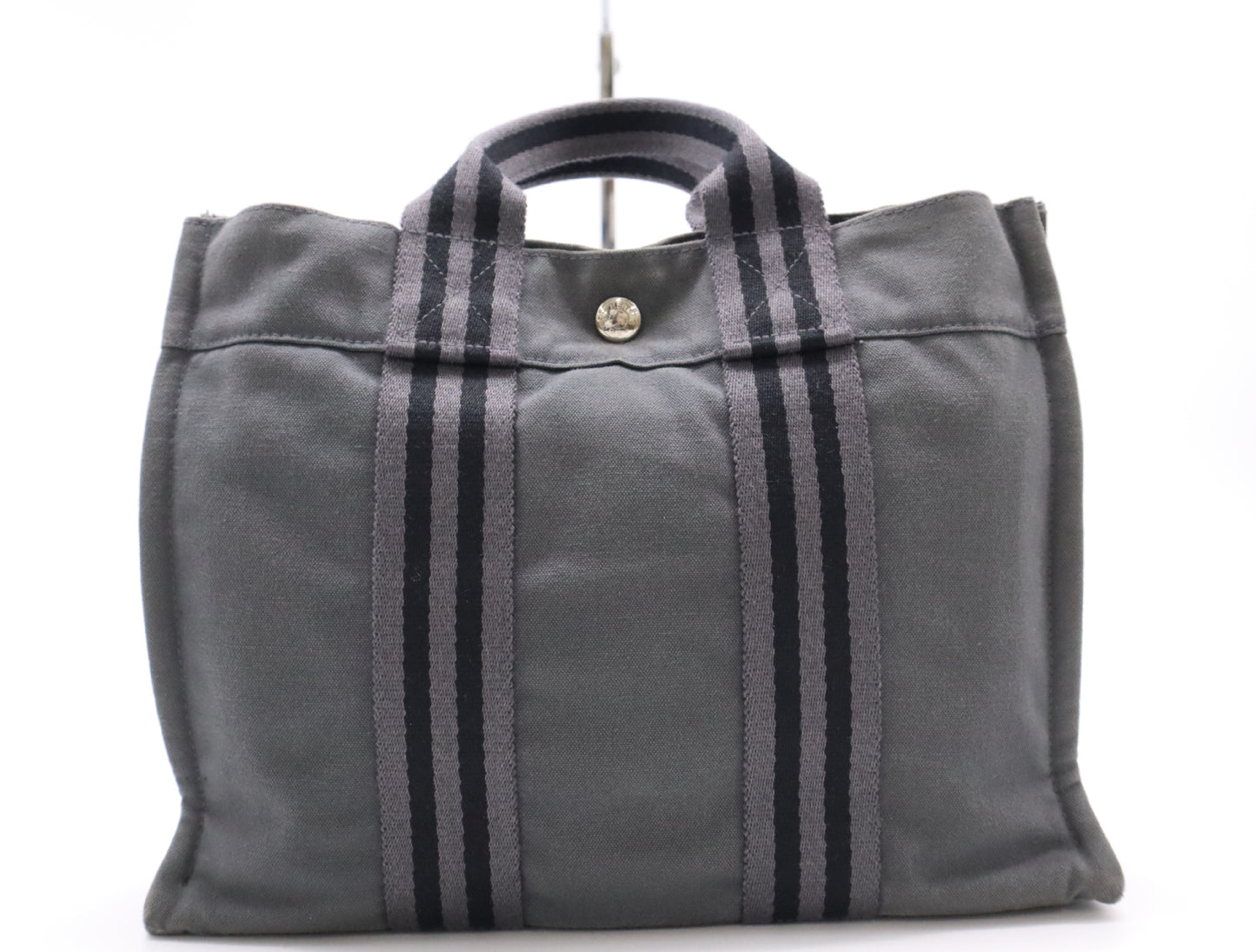 HERMES Canvas Four Toe PM Handbag