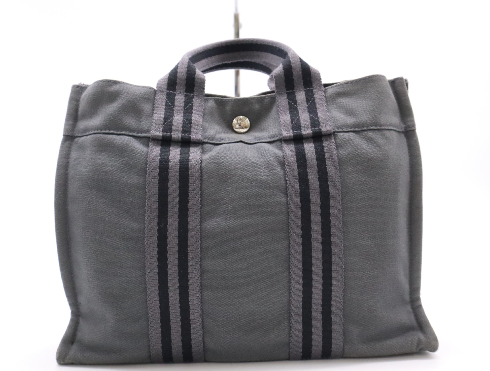 HERMES Canvas Four Toe PM Handbag