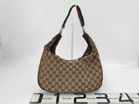 GUCCI Sherry GG Canvas One-Shoulder Handbag
