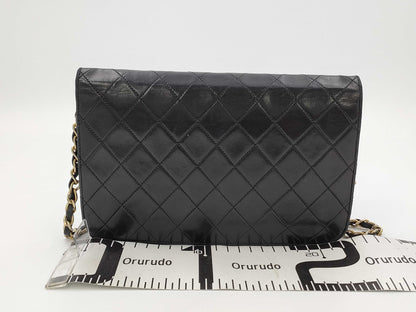 CHANEL Lambskin Chanel Matelasse Full Flap Chain Shoulder Bag, 0 Series Clutch Bag