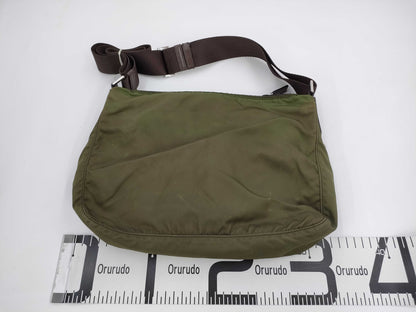 PRADA Prada Nylon Shoulder Bag Khaki Shoulder Bag