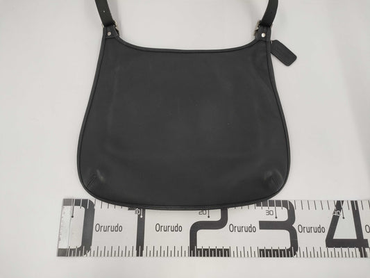 COACH Leather Shoulder Bag Black Shoulder Bag