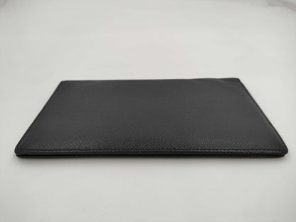 LOUIS VUITTON Taiga Long Wallet Black Billfold