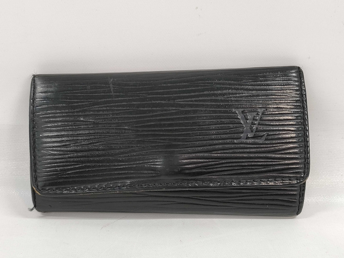 LOUIS VUITTON Epi Multicle Black 4-Ring Key Case/Key Holder