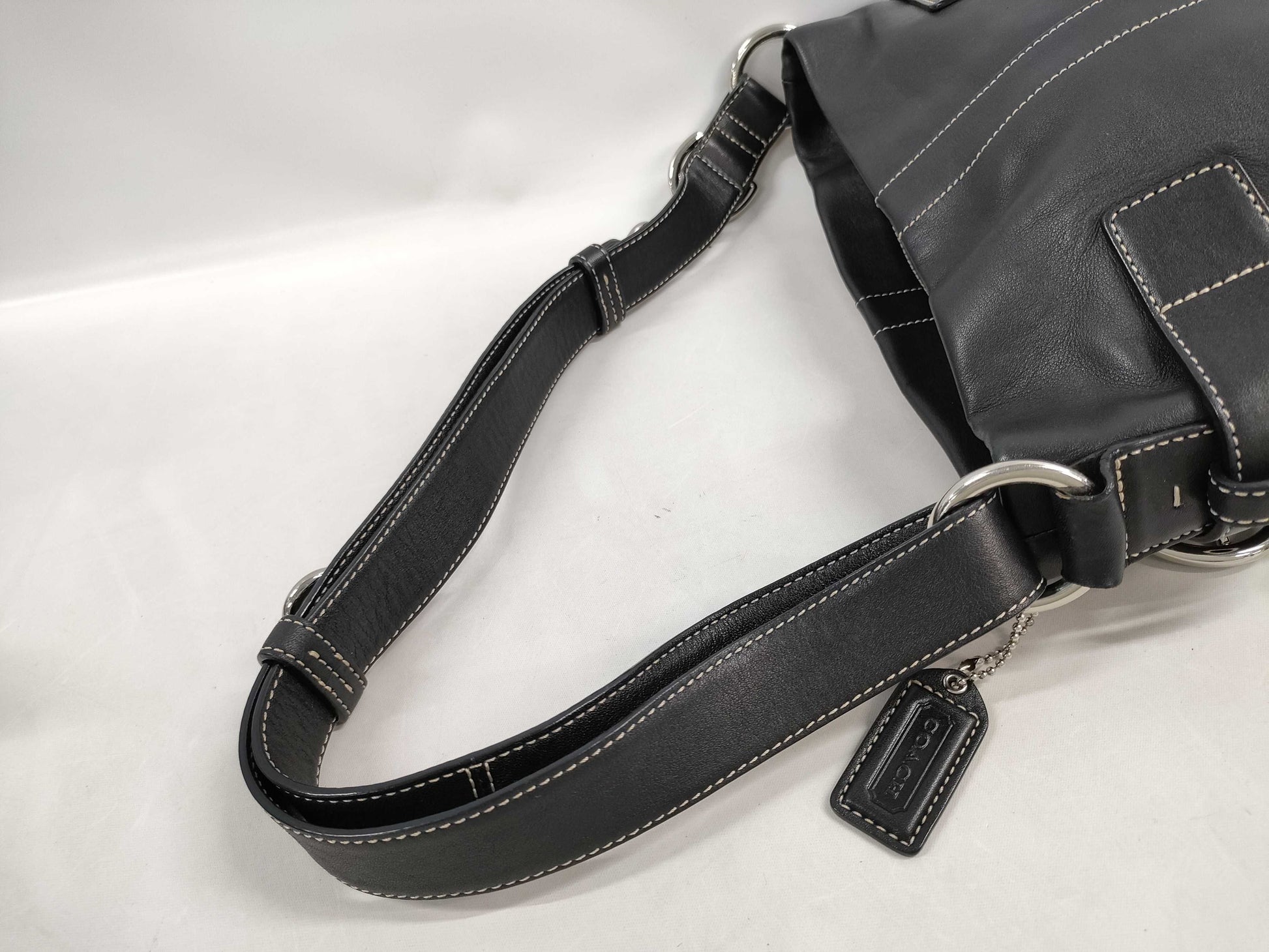 COACH Leather Black 1452 Shoulder Bag