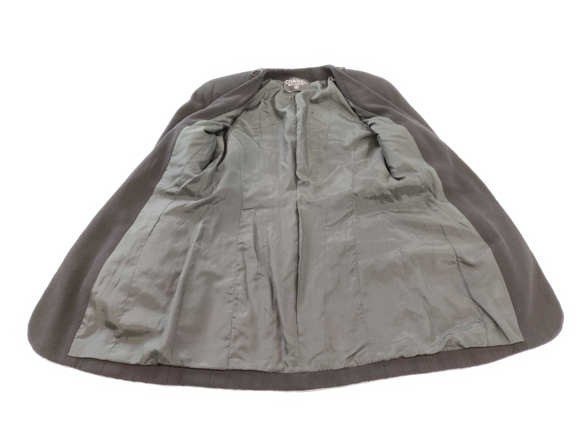 CHANEL Coco Mark Lace Trim Jacket