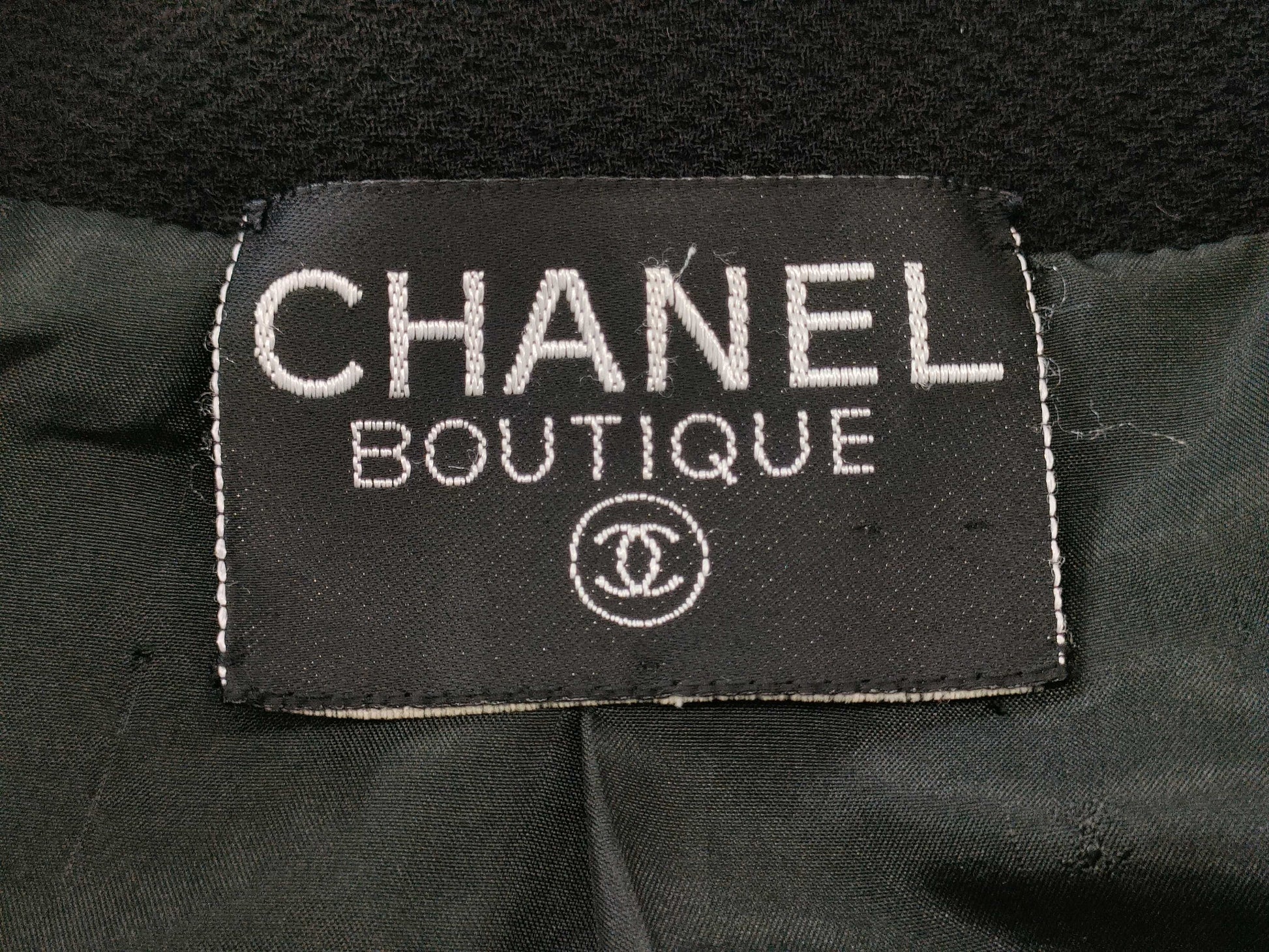 CHANEL Coco Mark Lace Trim Jacket