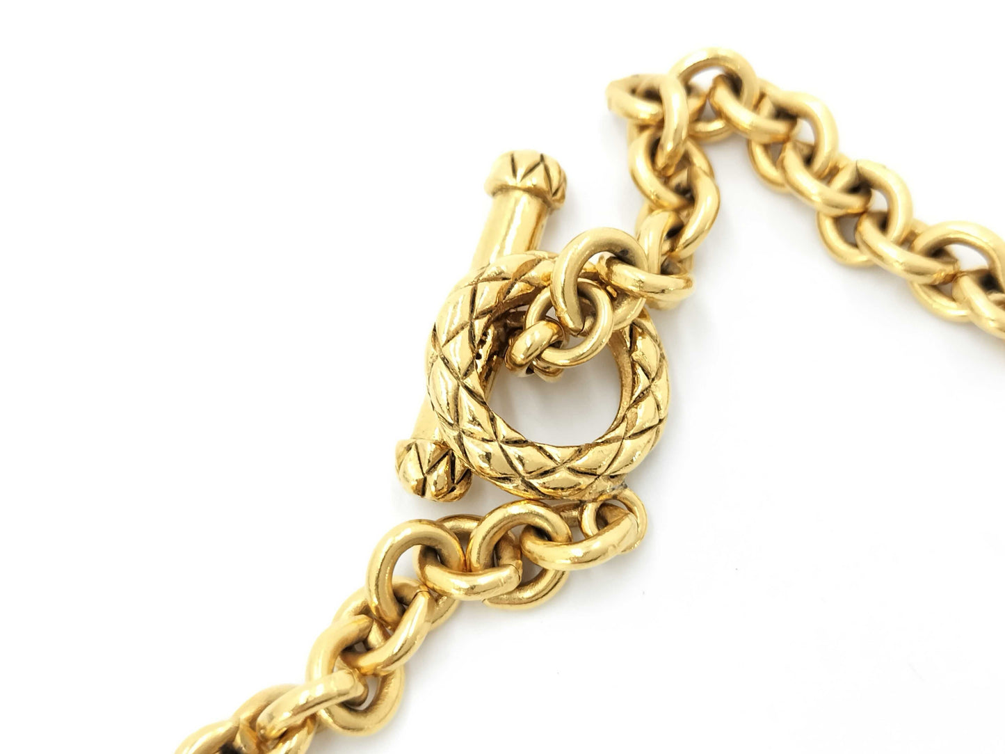 CHANEL Coco Mark Vintage Chain Necklace