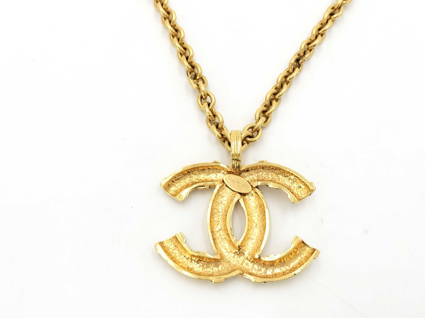 CHANEL Coco Mark Vintage Chain Necklace