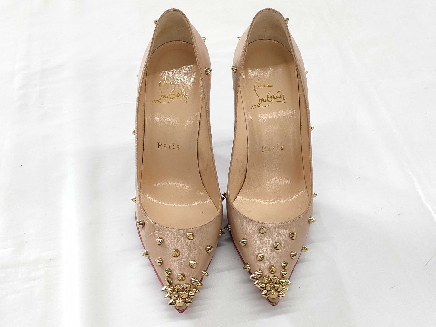 Christian Louboutin Studded High Heel Pumps, Size 36