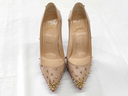Christian Louboutin Studded High Heel Pumps, Size 36