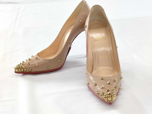 Christian Louboutin Studded High Heel Pumps, Size 36