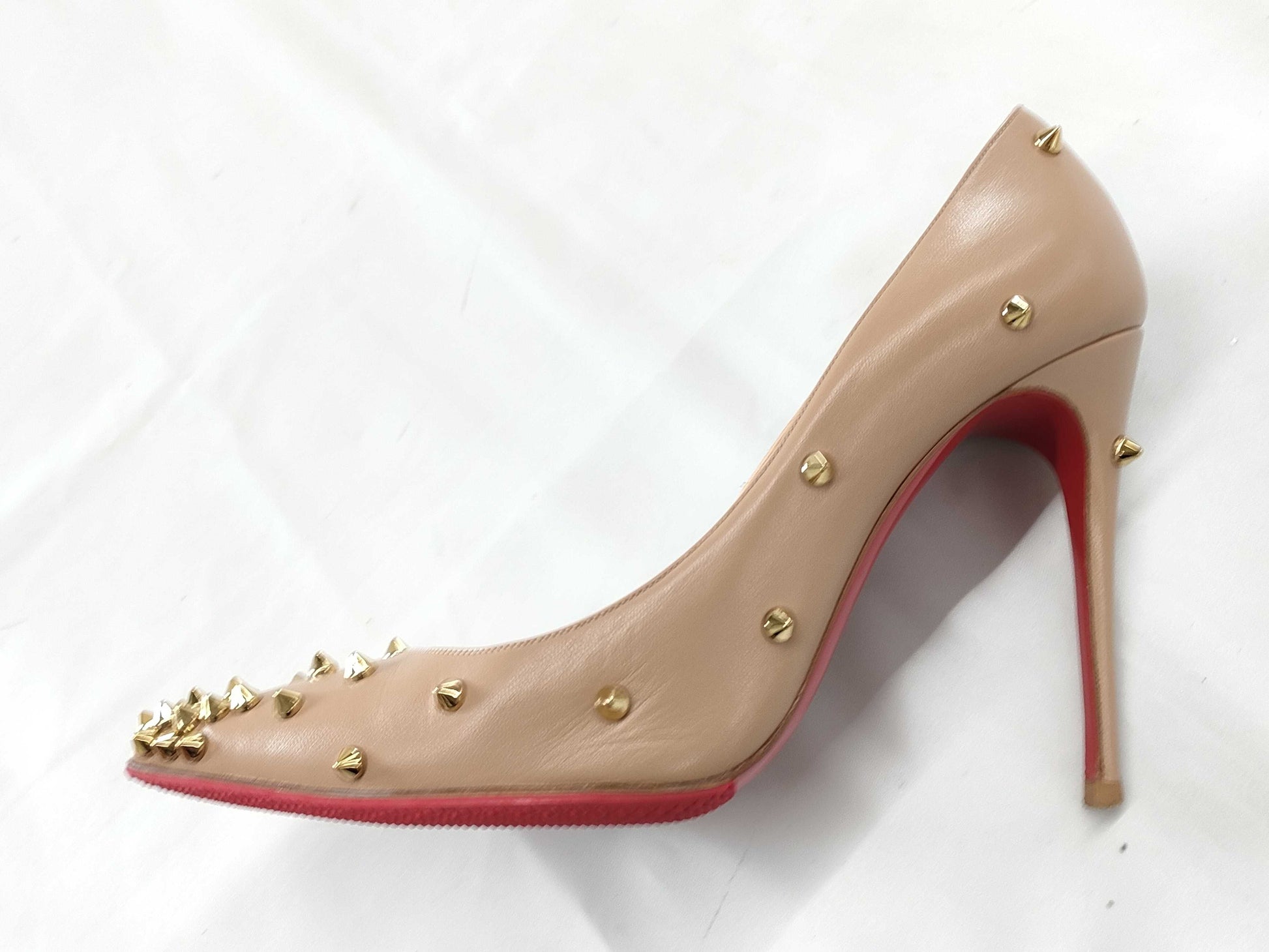 Christian Louboutin Studded High Heel Pumps, Size 36